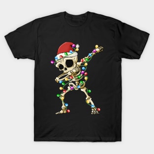 Dabbing Skeleton Christmas T-Shirt